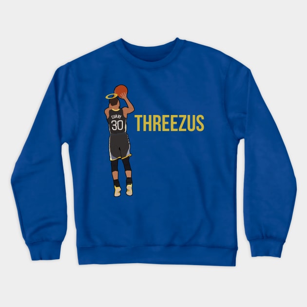 Steph Curry - Threezus Crewneck Sweatshirt by xavierjfong